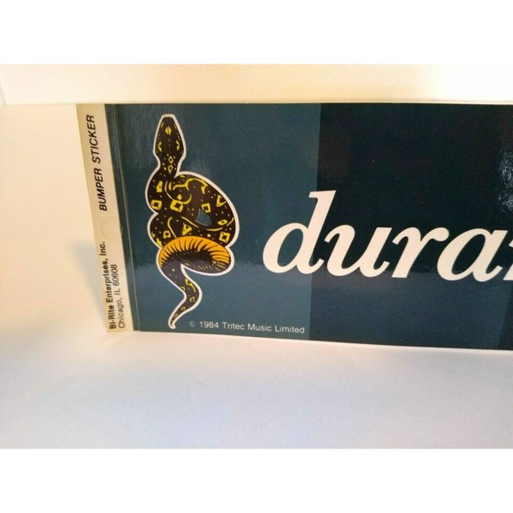 Duran Duran Bumper Sticker Union Of The Snake Original NOS Unused New Wave 1984 - Picture 2 of 5